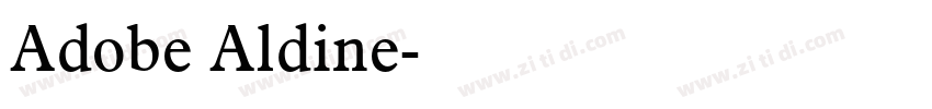 Adobe Aldine字体转换